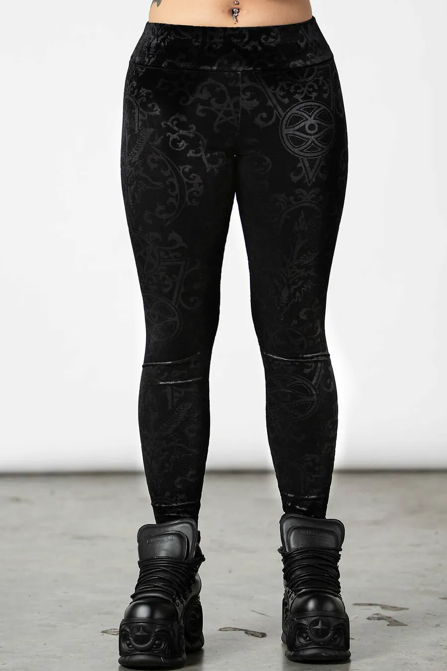 Leggings Velours KILLSTAR 'to Ashes'