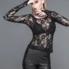 DEVIL FASHION Haut Gothique Romantique En Dentelle