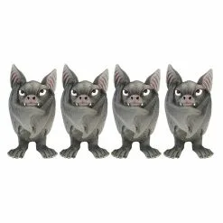 NEMESIS NOW Lot De 4 Figurines Chauve-souris Vampire 'Fang'