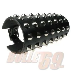 DISCOBOLE Bracelet Cuir Clouté 7 Rangs