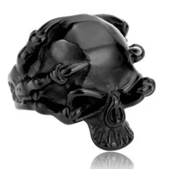 DISCOBOLE Bague Gothique En Acier Inox 'the Beast'