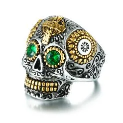 DISCOBOLE Bague Skull 'demon Sugar'