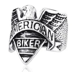 DISCOBOLE Bague American Biker
