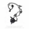 Boucle D'oreille ALCHEMY GOTHIC 'black Rose'