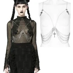 Collier PUNK RAVE 'gothic Cross'