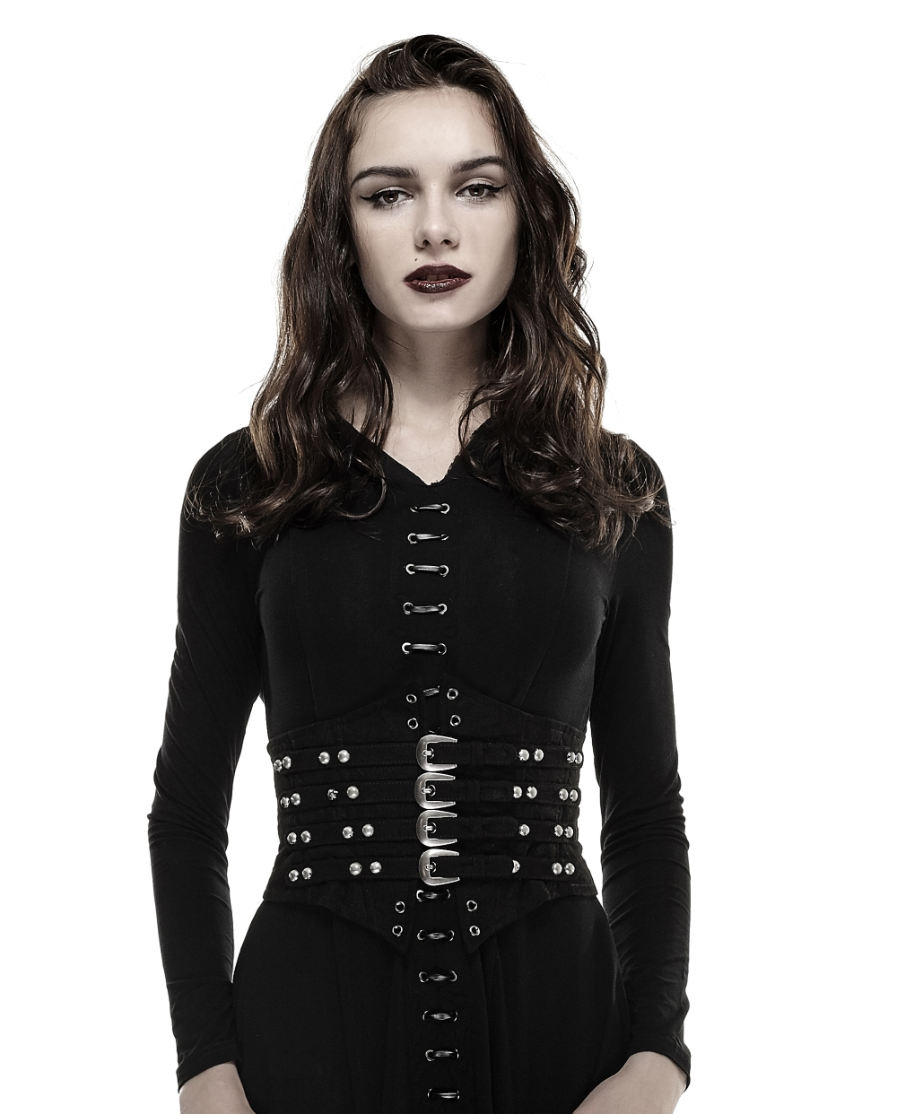 PUNK RAVE Serre-taille Gothique Noir Tenebra â Image 2