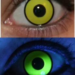 INNOVISON LENS Lentilles Gothique 90 Jours INNOVISION 'yellow Fluo'